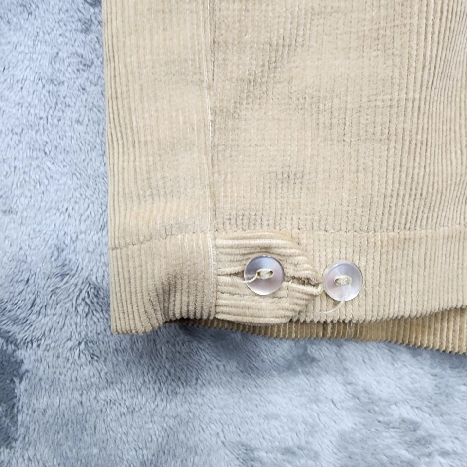 Chaqueta Brad Whitney De Colección Años 60 Para Hombre M Tostada Pana Cremallera Bolsillos Frontales Rockabilly Foto 4 de 4