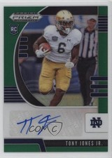 2020 Panini Prizm Draft Picks Rookies Green Tony Jones Jr #113 Auto 1my2