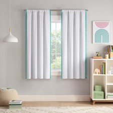 Eclipse Blackout Curtain Kids Curtain Tassel Border 63 In X 40 In Thermaback