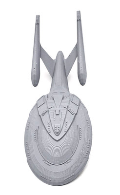 3D Printed Star Trek  Sovereign Class Starship  approx. 9'' x 4''