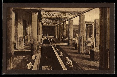 Postcard Pompeii, Nuovi Scavi sulla Via dell'Abbondanza, Antico Giardino Romano, extr 