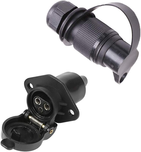 3 Pin Trailer Plug and Socket, 12V Waterproof Connectors for Caravan/Truck/Boat/ - Picture 11 of 12