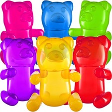 24" Inflatable Gummy Bears Pack of 6 Huge Blow Up Pool Toys, Fun Photo Boot...