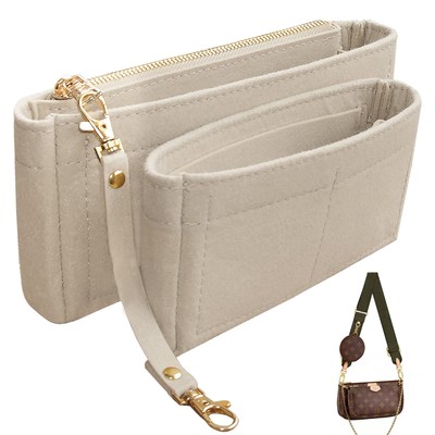 Purse Organizer Insert Fits for Multi Pochette Accessories Bag Series perfect...