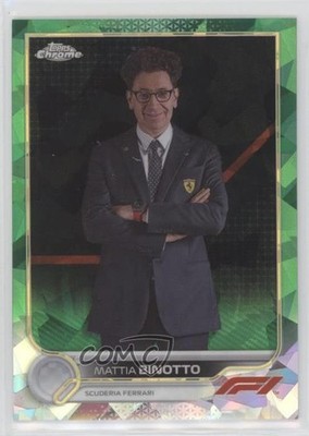 2022 Topps Chrome Sapphire Formula 1 Green Refractor 65/75 Mattia Binotto 6ns