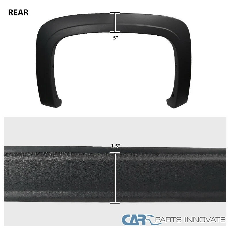 Fits 07-13 Silverado 1500 Factory OE Style Standard Long Bed Fender Flares 4PC Foto 4 de 4