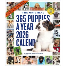 Workman Publishing, 365 Puppies A Year 2026 Wall Calendar