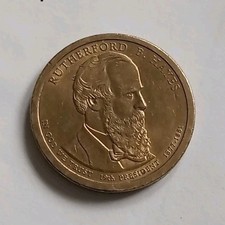 Rutherford B. Hayes Presidential $1 Coin Uncertified Dollar Collectible