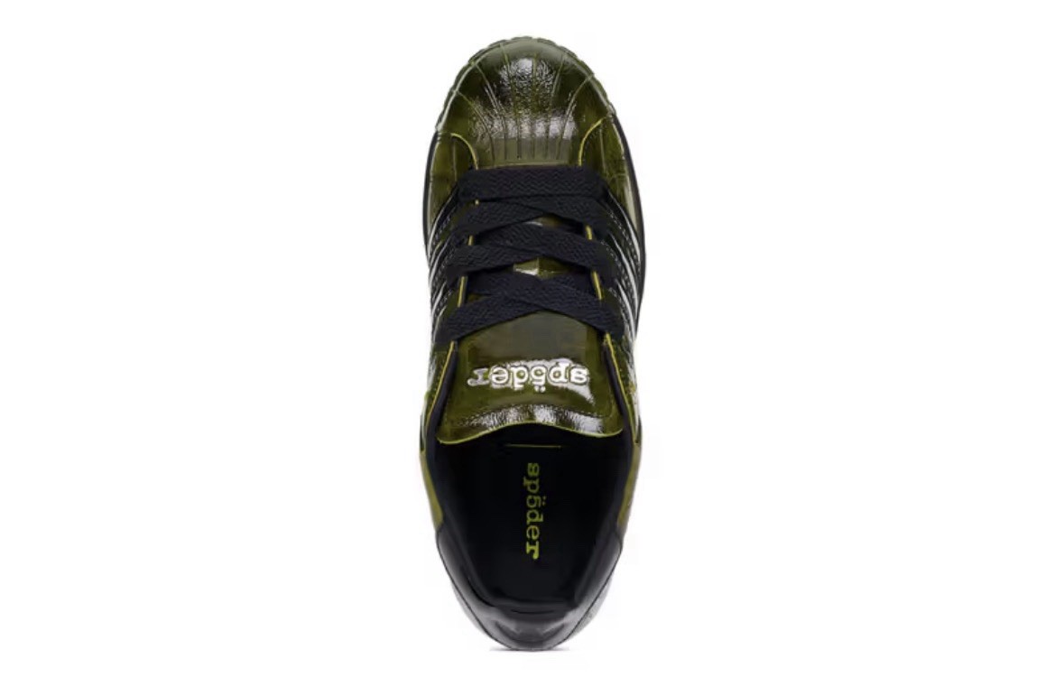Size 9.5 - Sp5der x adidas Superstar Yellow Black for sale online