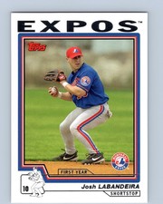 2004 Topps #310 Josh Labandeira Montreal Expos Rookie Baseball Card RC. rookie card picture