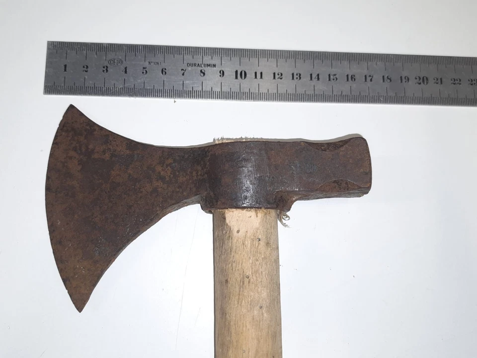 Ancienne Hachette - Outil Forestier / Charpentier - Art Populaire - Hache Bois - Photo 3/4