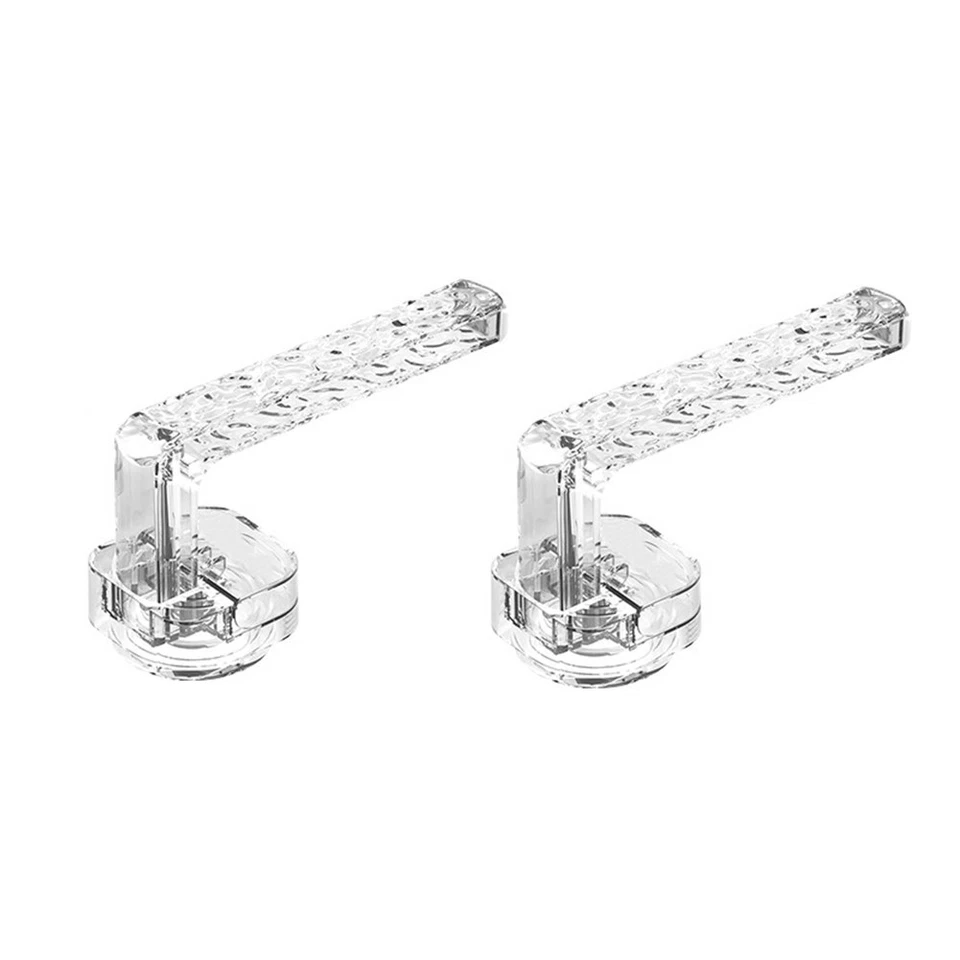 Transparent Gray Suction Cup Handle for Convenient Bathroom Organization