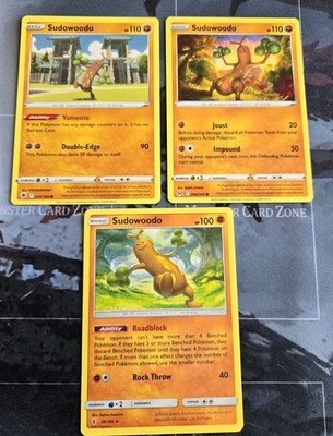 Sudowoodo 3-Card Lot Regular, Guardian Rising, Lost Origin, Astral Rad, Pokemon