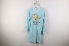 Vintage 80s Womens Medium Distressed Ziggy Comic Long Sleeve Sleep T-Shirt USA