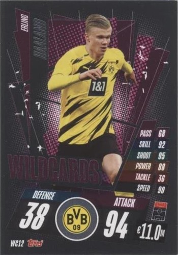 Erling Haaland #419 Rookie Sticker UK VERSION - 2019 2020 Topps