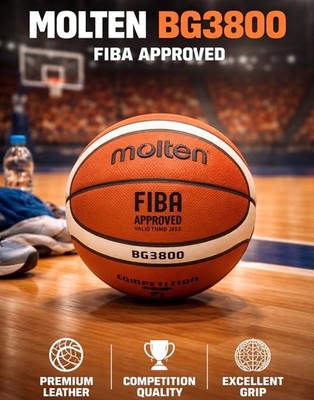 Molten B7G3800 Premium Composite Leather Basketball, Size 7