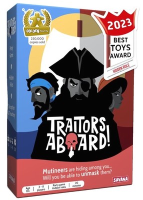 SAVANA Traitors Aboard - Award Winning Secret Identity Party Game - Fun, Bluf...