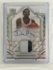2023-24 Topps Royalty Dejounte Murray Relic Signatures Green /5 Auto Patch