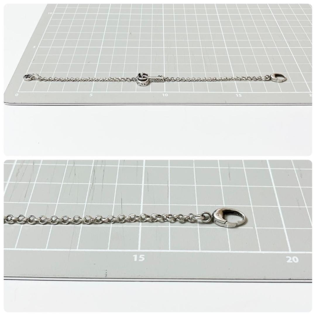 GUCCI Bracelet Chain Sterling Silver Silver GG Key Lobster from Japan Used thumbnail 3
