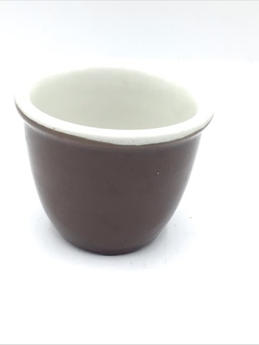 Hall Restaurant Ware Brown Custard Cup