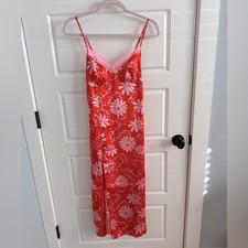 ASOS Collusion X Floral Satin Midi Slip Dress-size 6