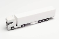Scania R TL Koffer-Sattelzug N 1:87 Herpa 013802 Modell, Weiß