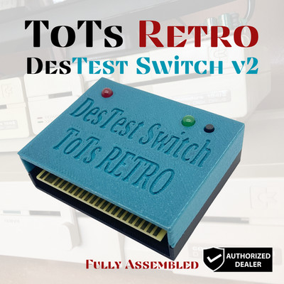 DesTEST Switch v2 w/CASE Commodore c64 c64c c128 Ram Diagnostic Cartridge