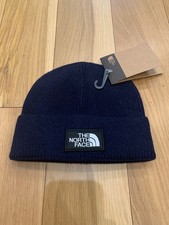 The North Face Cuff Beanie Hat navy blue NEW w/Tags