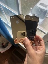 Custom Apple iPhone 4s Gold Housing Conversion Kit – Front Screen + Back Glass