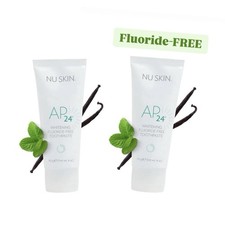2 X NU Skin Ap24 Whitening Fluoride FREE Toothpaste Full Size Nuskin Ap 24