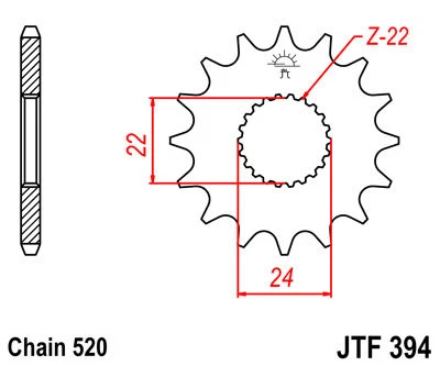 Aprilia RS125 Extrema 1993 - 2003 O-Ring Drive Chain and Sprockets Kit. - Image 3 of 4