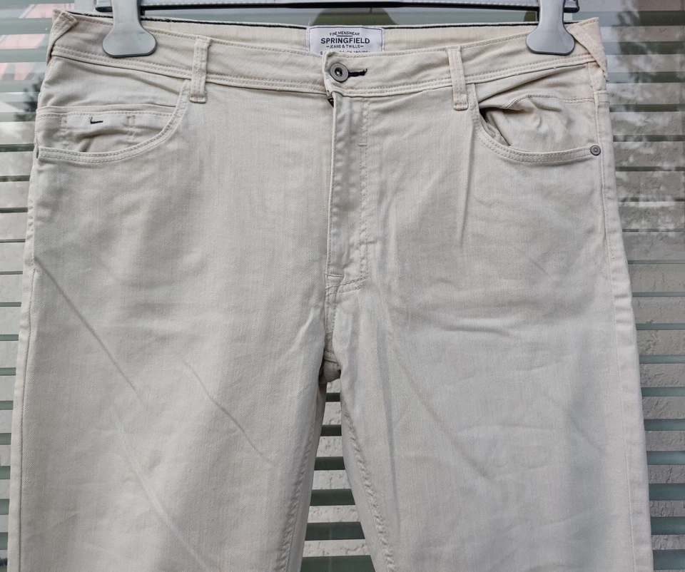 Springfield Skinny JEANS &TWILLS Beige Gr.W34-CN 180/86A Neu !! - Bild 4 von 4