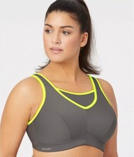 GLAMORISE Womens Grey/Yellow Trim No Bounce C...