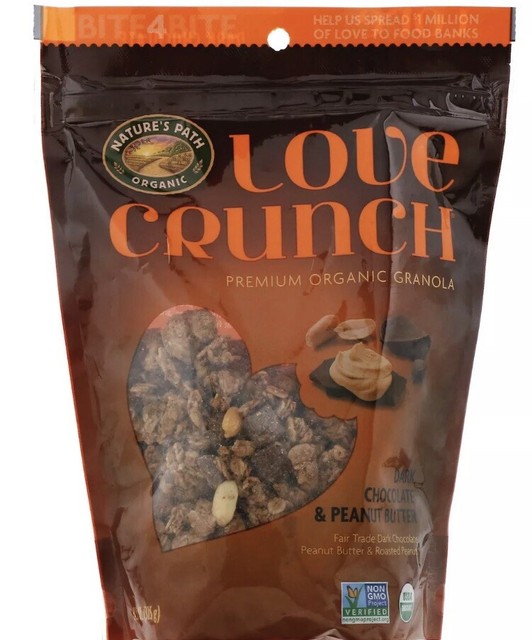 Nature's Path Love Crunch Organic Granola Dark Chocolate and Peanut Butter Oz for sale online eBay