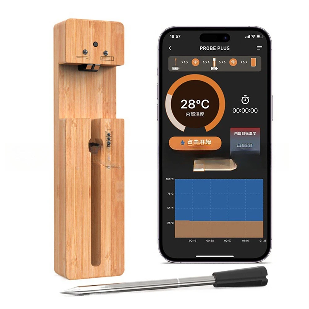 Smart Meat Thermometer with Bluetooth ,165ft Wireless Range New Smart Meat Thermometer with Bluetooth ,165ft Wireless Range New