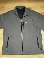 New Balance RN13093 Medium Weight Grey Jacket Zip Up Mens XL