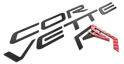 Front & Rear Bumper Plastic Letters Inserts for Chevrolet Corvette C5 1997-2004