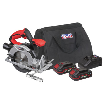 Sealey CP20VCSKIT Kreissäge-Set 20 V 150 mm - 2 Akkus