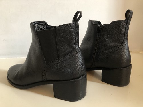 Botas Chelsea Lands End de cuero de grano negro - Reino Unido 5 - Imagen 2 de 18