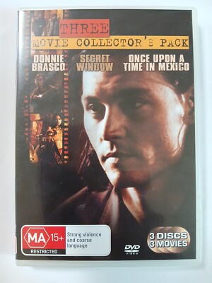 Donnie Brasco / Once Upon a Time in Mexico / Secret Window | 3 Movie Dvd