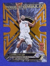 KAWHI LEONARD 2022-23 Donruss Elite ORANGE Die-Cut POWER FORMULAS #16 - Clippers