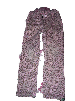Süße ''dopodopo'' Jeanshose, rosa-grau-gemustert, dehnb. Bund Gr. 104/110