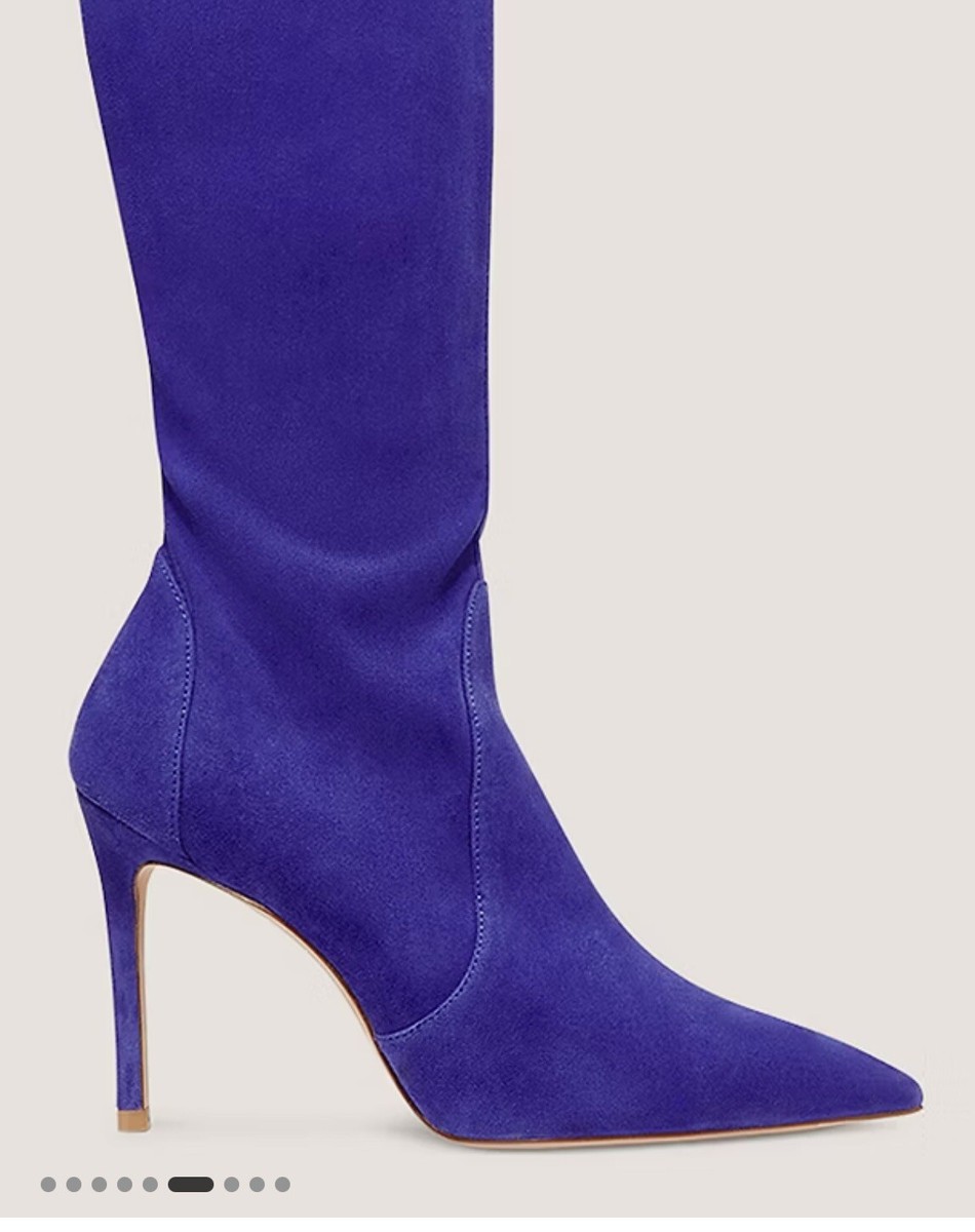 stuart weitzman ultrastuart 100 stretch boot Dusk Purple 4.5