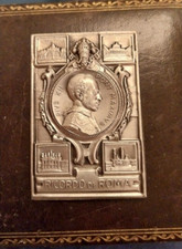 Papa Pio XII medaglia placca ricordo di ROMA primi anni 50 originale d'epoca.
