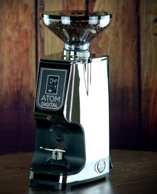 Eureka ATOM 75 Digital Espressomühle * chrom * Timer 1&2 Tassen * DELUXE *