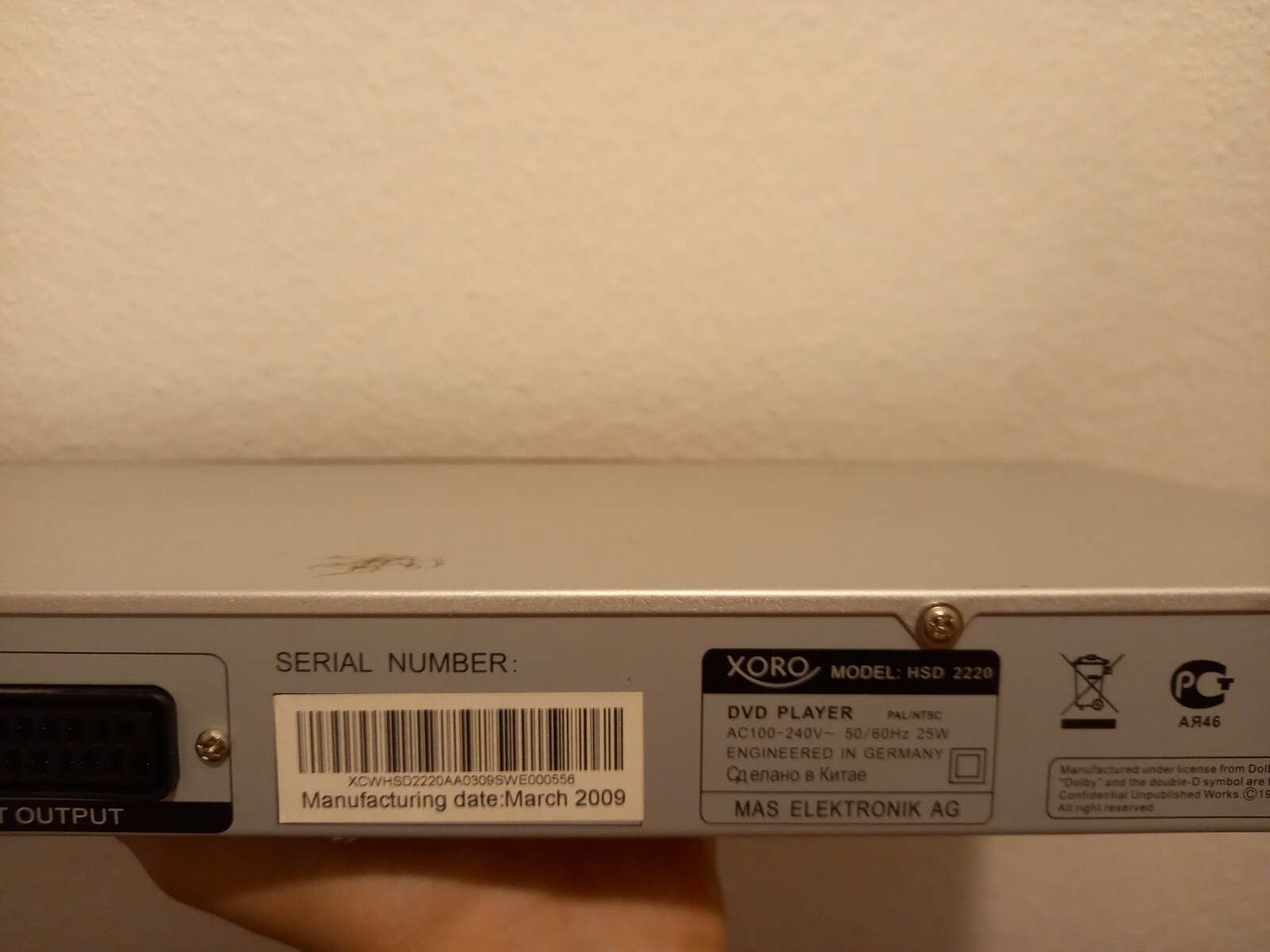 DVD PLAYER Xoro gebraucht eBay