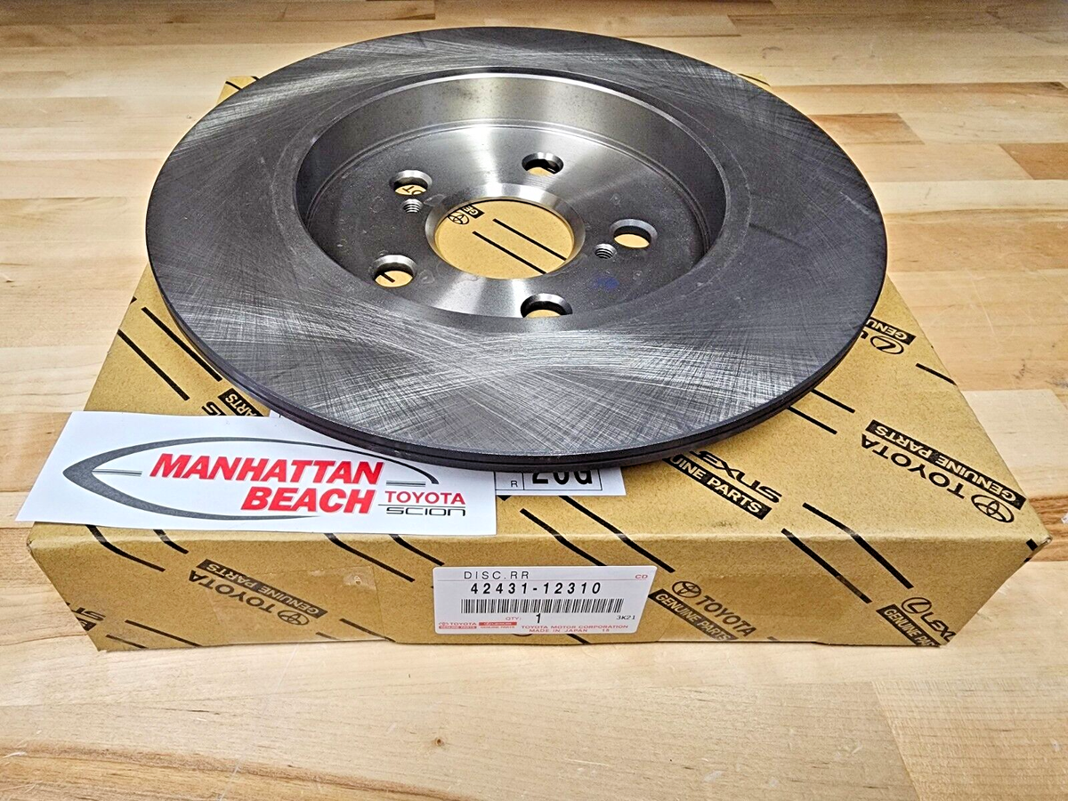 09-18 COROLLA 10-15 PRIUS OEM REAR Brake DISC ROTOR 42431-12310 | eBay