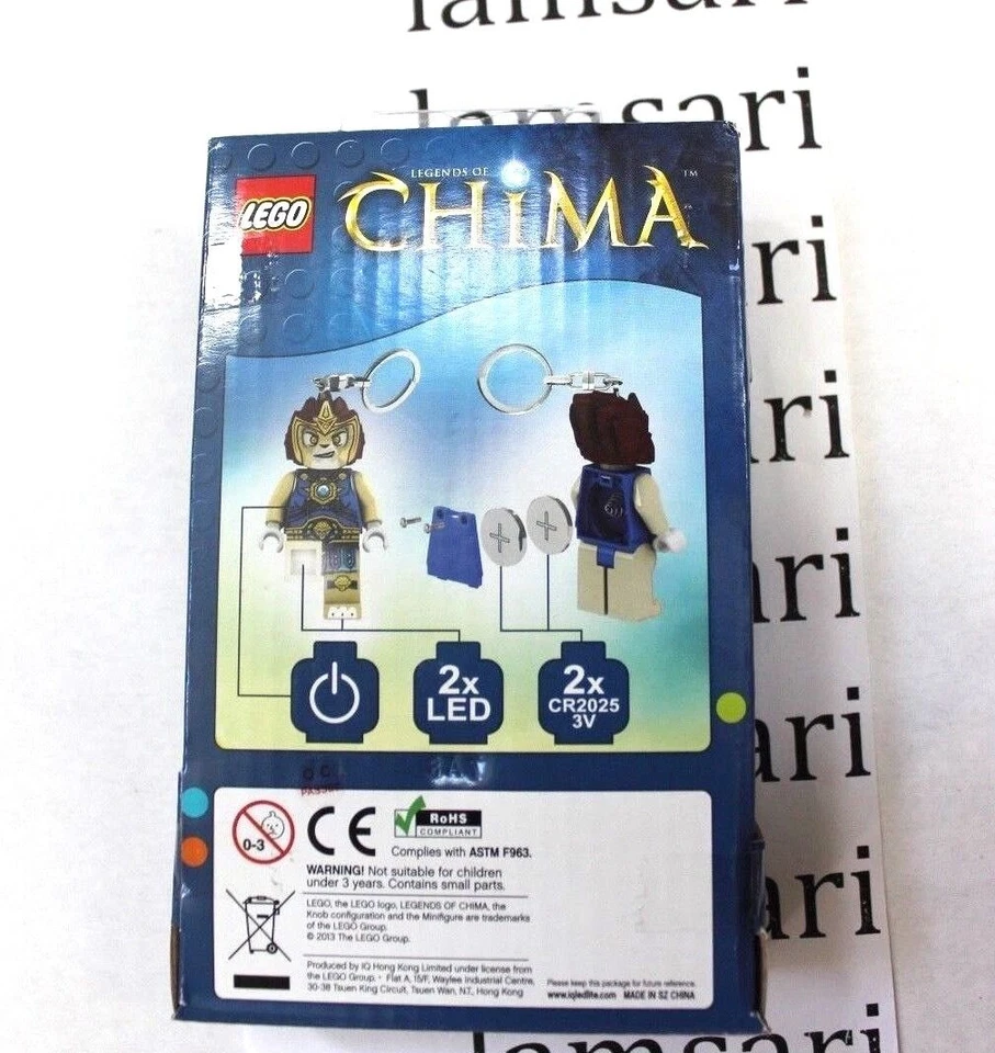 LEGO Legends of Chima Laval Mini Figure LED Light Lite Keychain Keyring - Image 2 of 2