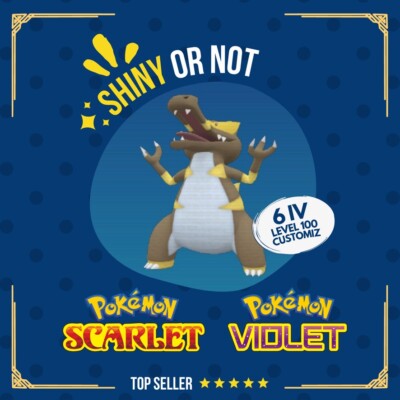 Krookodile Shiny or Non   6 IV Competitive Customizable Pokémon Scarlet Violet