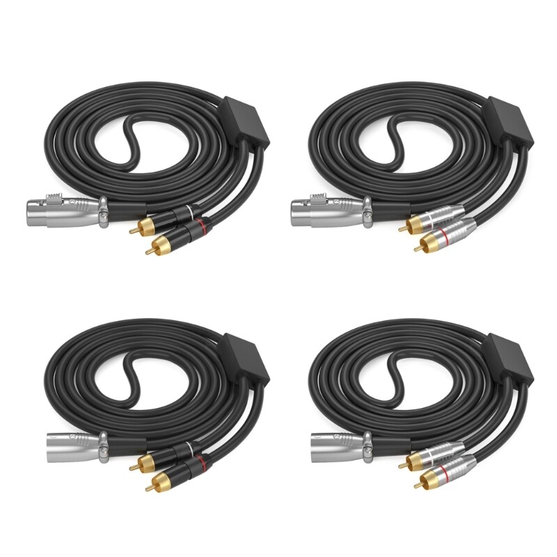 2RCA to 3Pin Cable 2RCA Male to 3Pin Male Cable Sound Cable Interconnection